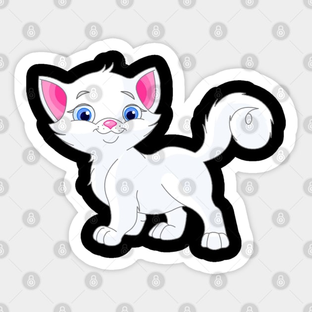 Cat Sticker by Alpha-store